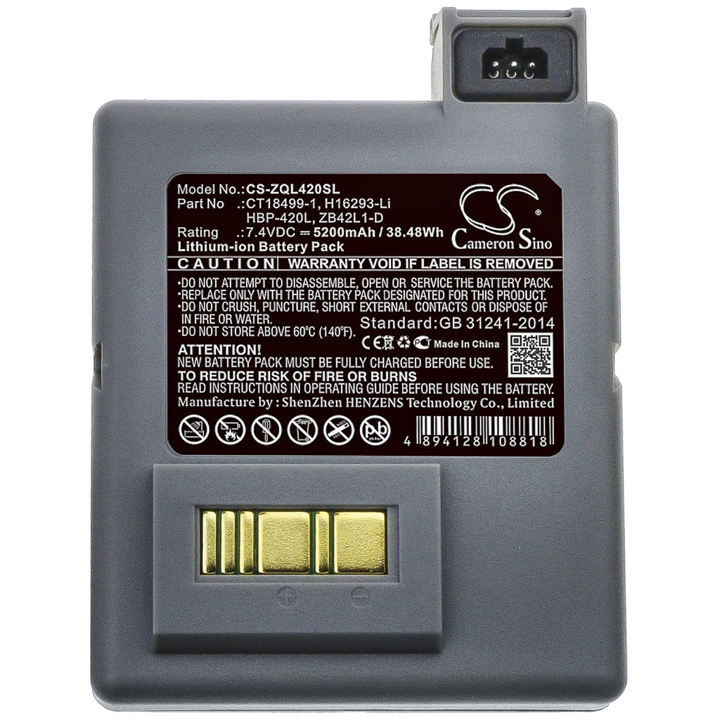 Batteria della stampante Zebra RP4T