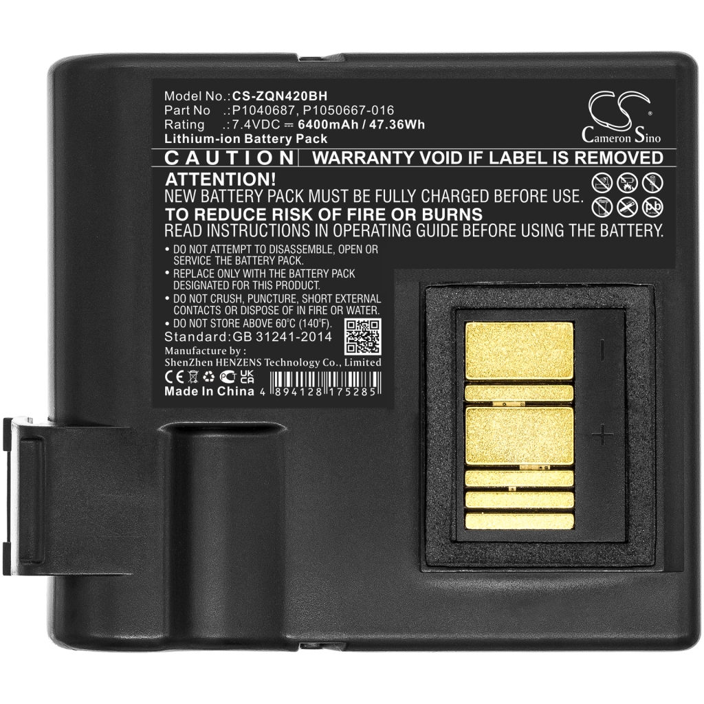 Batteria della stampante Zebra ZQ630