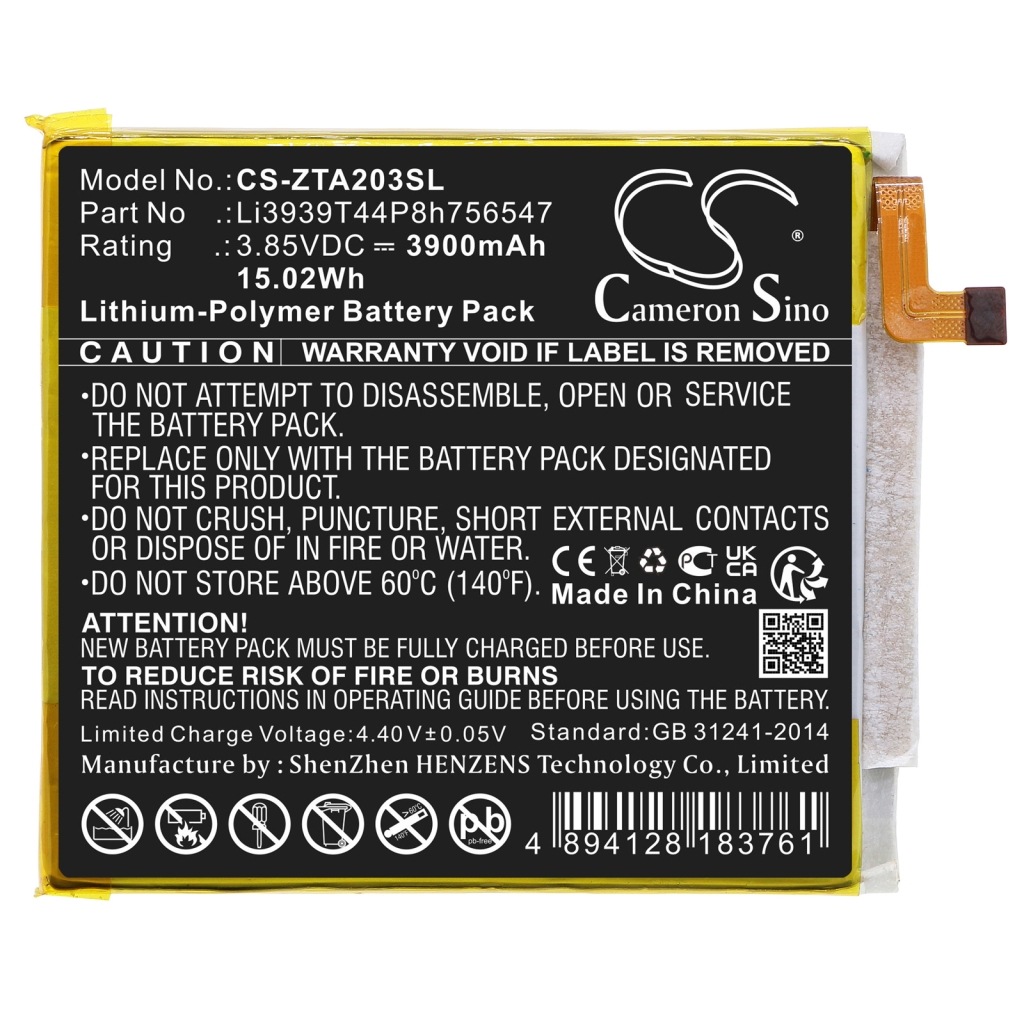 Batteria del telefono cellulare ZTE CS-ZTA203SL