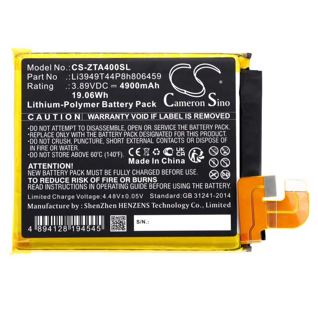 Batteria del telefono cellulare ZTE Axon 40 Ultra (CS-ZTA400SL)