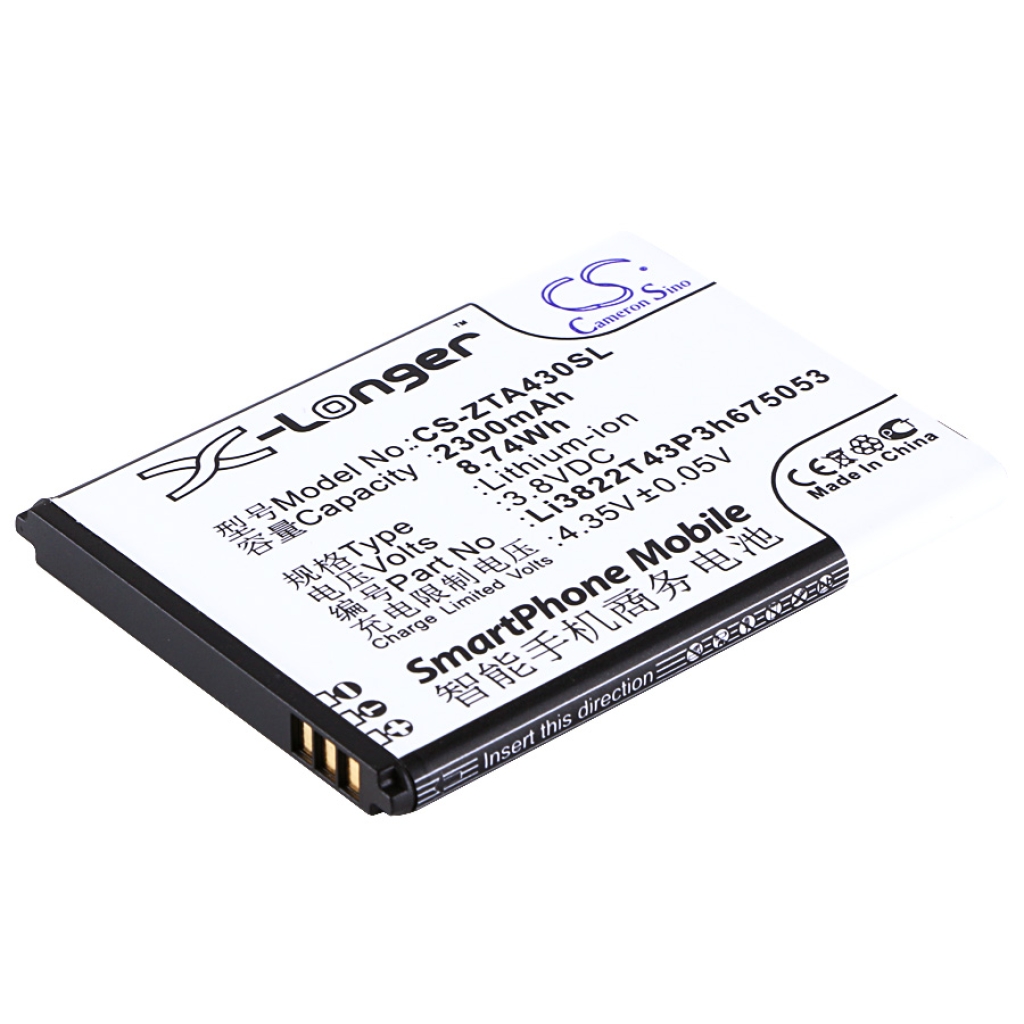 Batteria del telefono cellulare ZTE Blade A210 (CS-ZTA430SL)