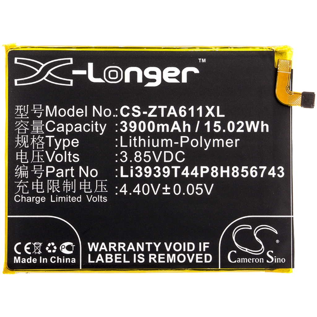 Batterie Sostituisce Li3939T44P8H856743