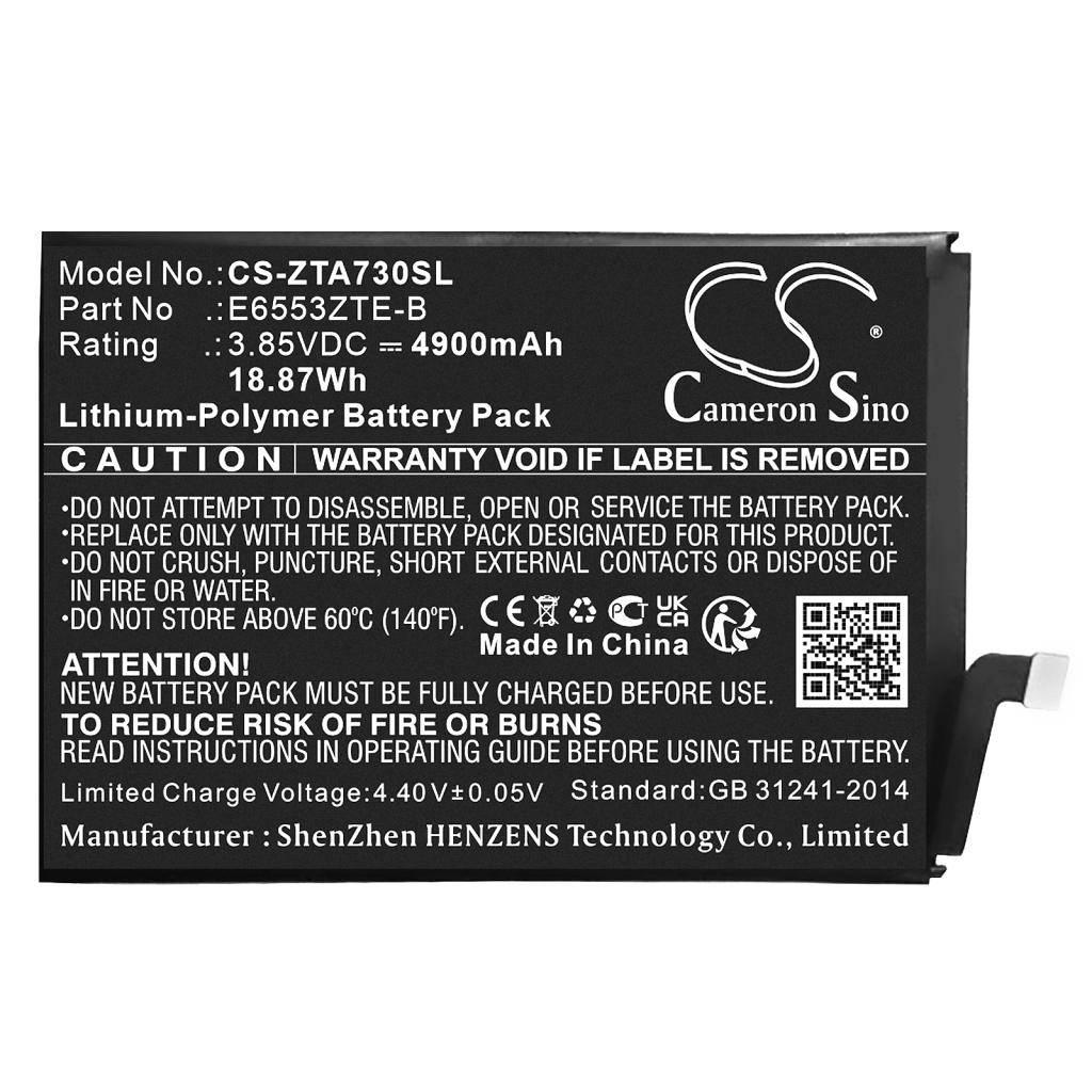 Batteria del telefono cellulare ZTE Blade A73 4G (CS-ZTA730SL)