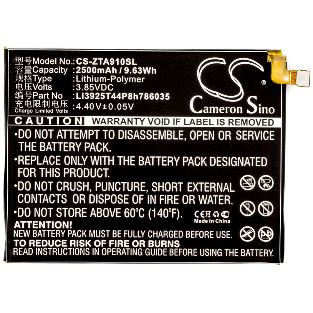 Batteria del telefono cellulare ZTE ZTU31 (CS-ZTA910SL)