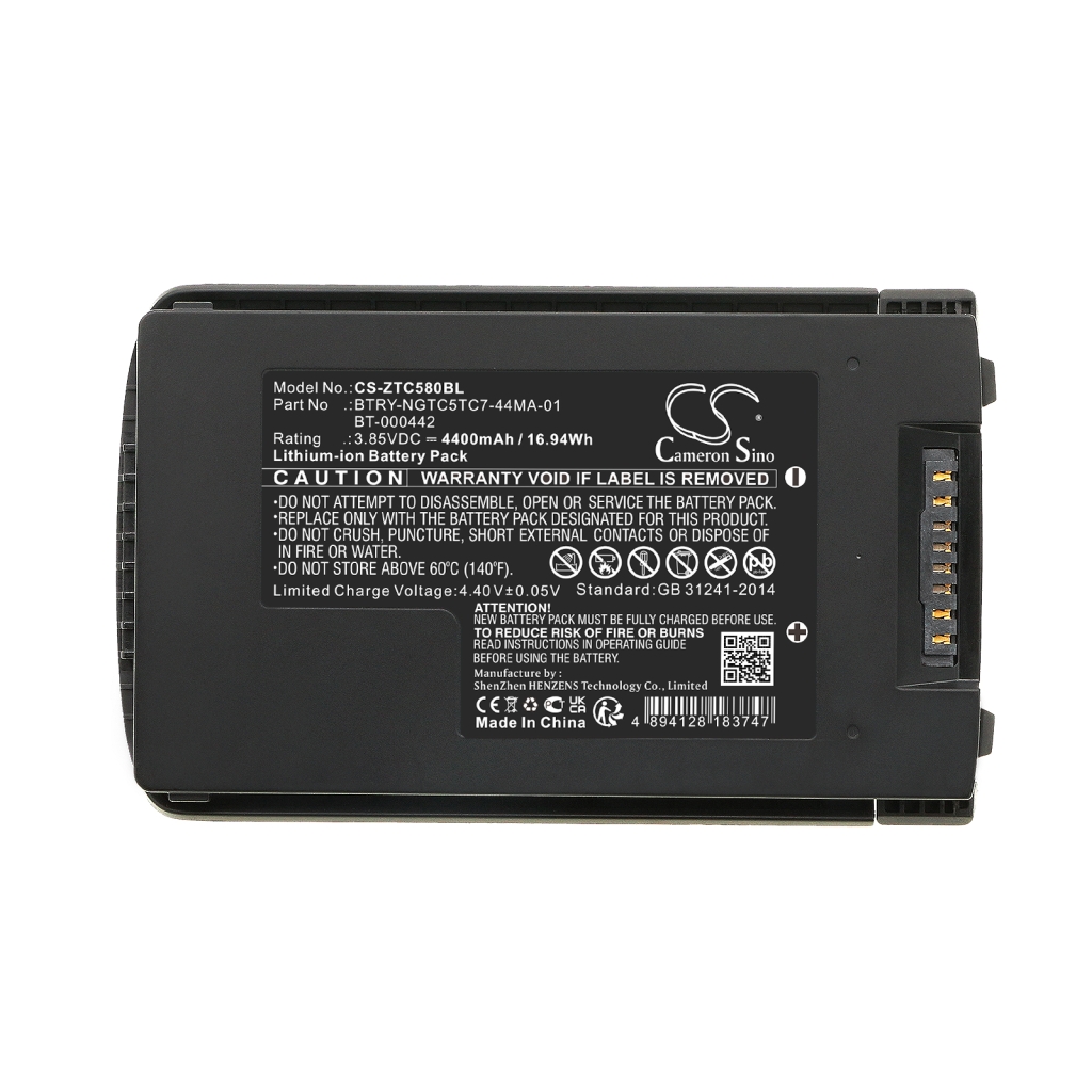 Codice a barre, batteria dello scanner Zebra TC53