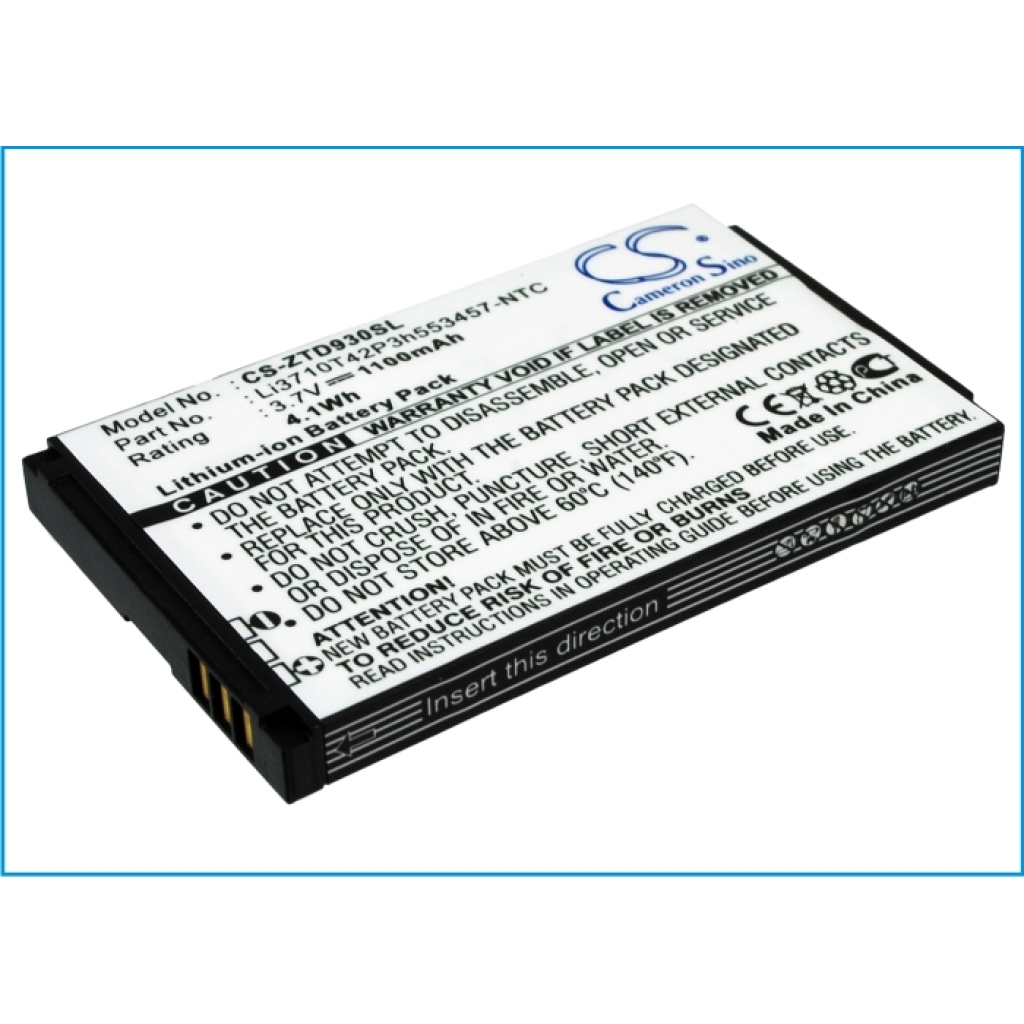 Batterie Sostituisce Li3710T42P3h553457-NTC