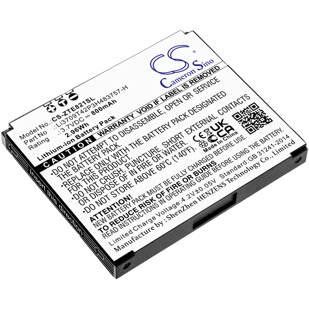 Batterie Sostituisce Li3709T42P3H483757-H