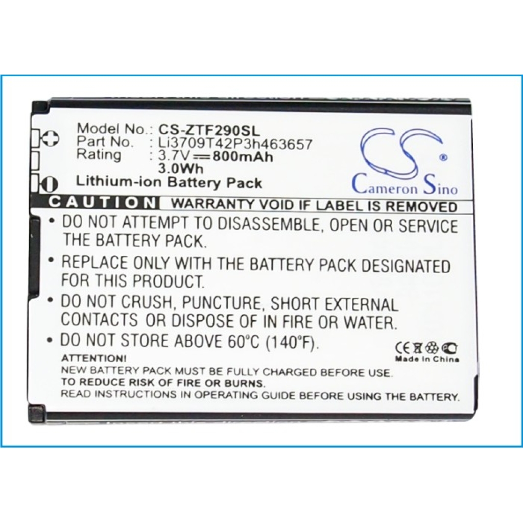 Batterie Sostituisce Li3708T42P3h463657-NTC