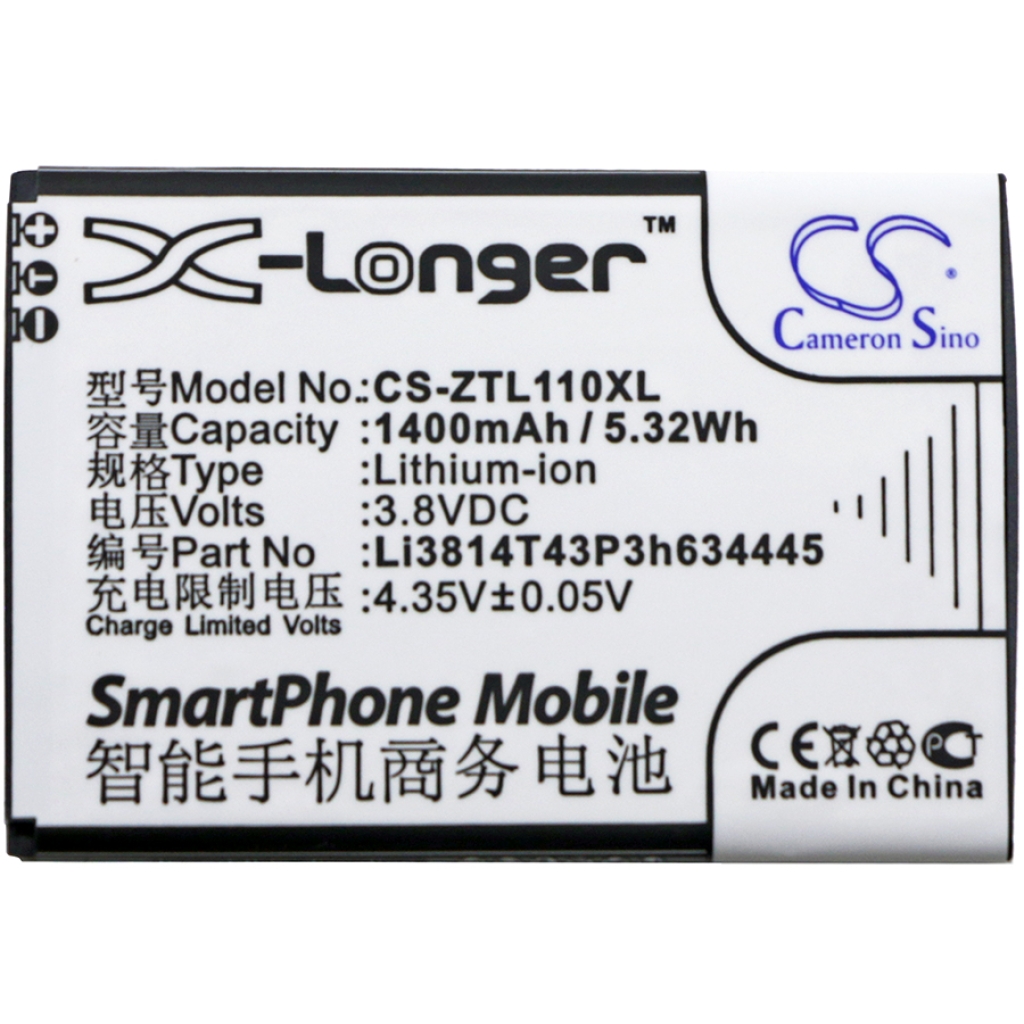 Batteria del telefono cellulare ZTE Blade L110 (CS-ZTL110XL)