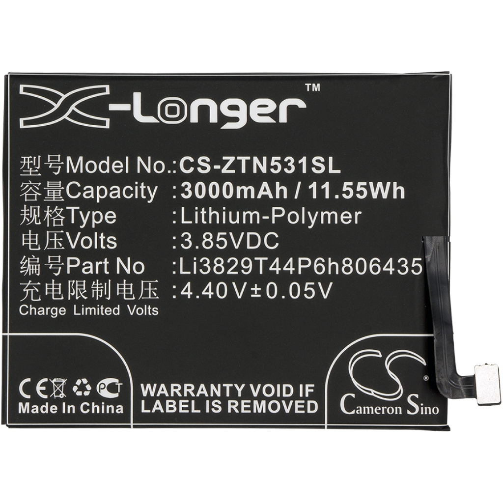 Battery Replaces Li3829T44P6h806435