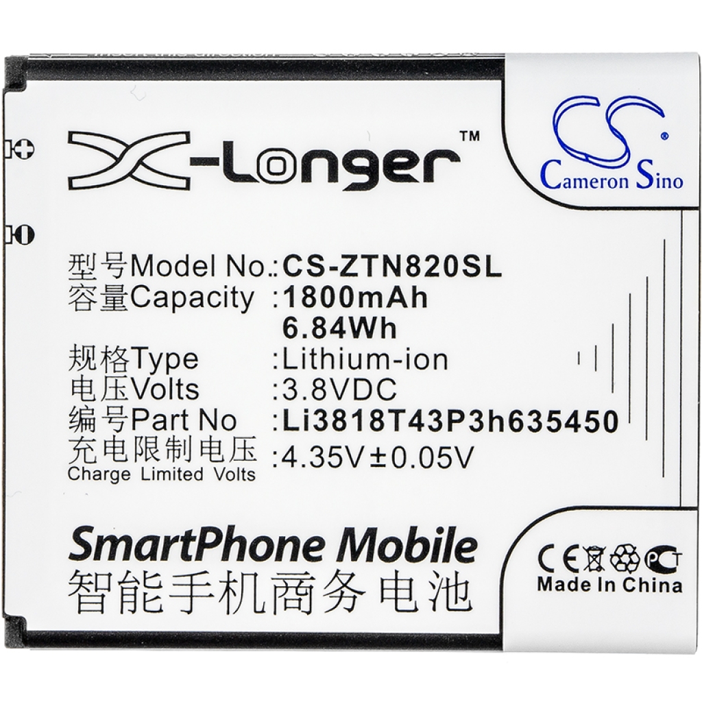 Batterie Sostituisce Li3818T43P3h635450