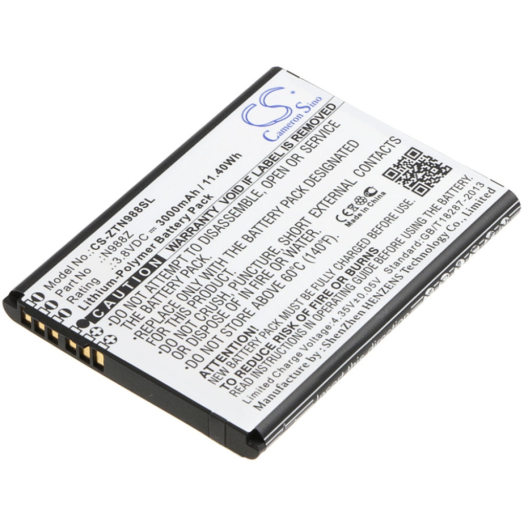 Batteria del telefono cellulare ZTE N988Z (CS-ZTN988SL)