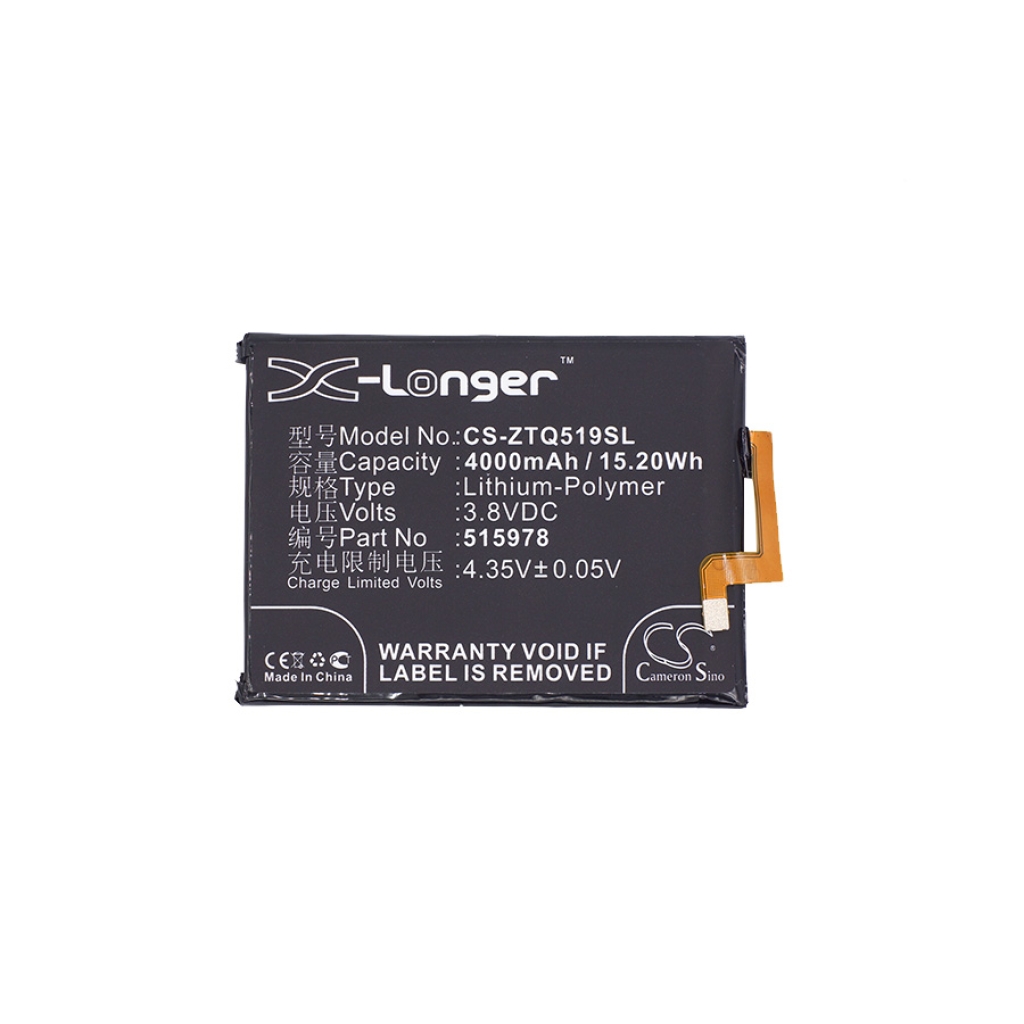 Batteria del telefono cellulare ZTE E169-515978 (CS-ZTQ519SL)