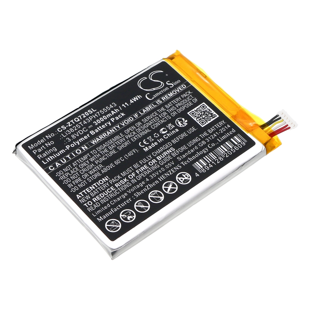 Sostituzione della batteria compatibile per ZTE LI3825T43PH755543