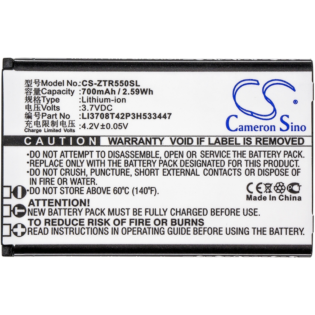 Batterie Sostituisce LI3708T42P3H533447