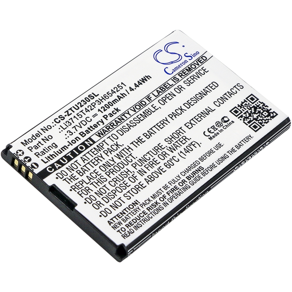 Batteria del telefono cellulare ZTE GH300C (CS-ZTU230SL)