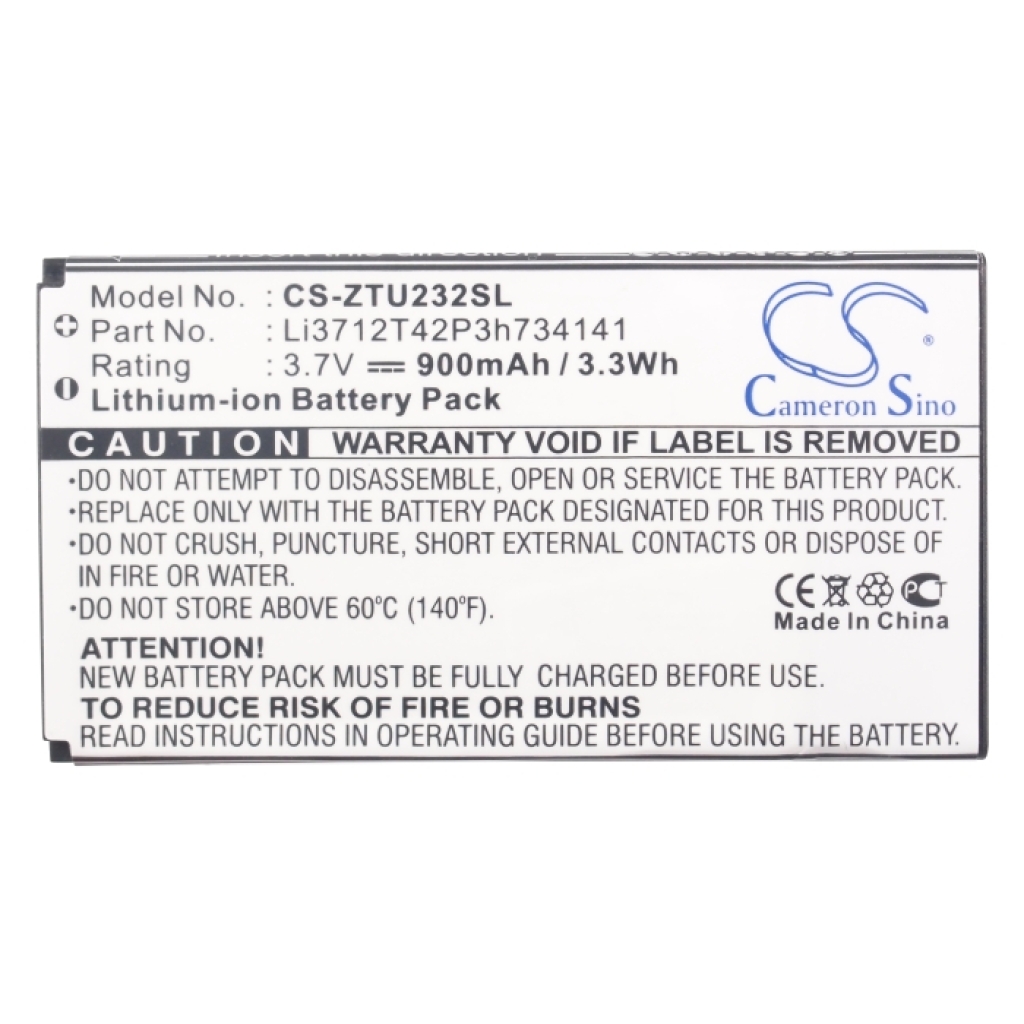 Batterie Sostituisce Li3712T42P3h734141