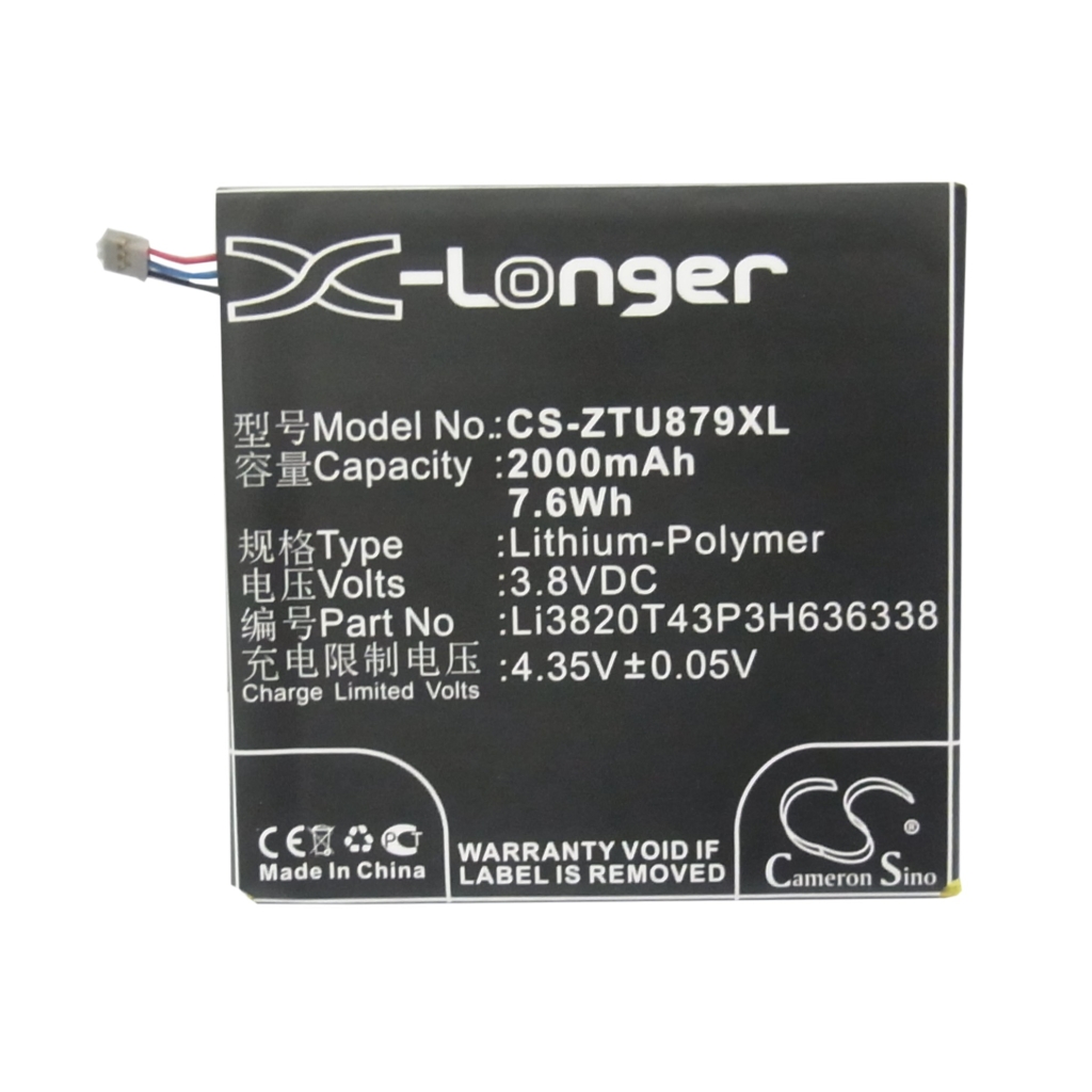 Batteria del telefono cellulare ZTE U879 (CS-ZTU879XL)