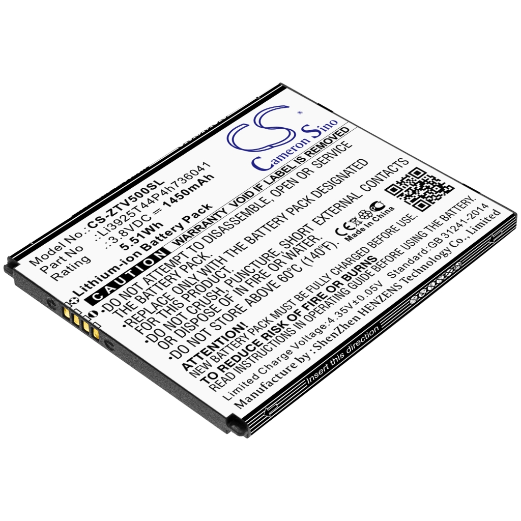 Batteria del telefono cellulare ZTE Z855 (CS-ZTV500SL)