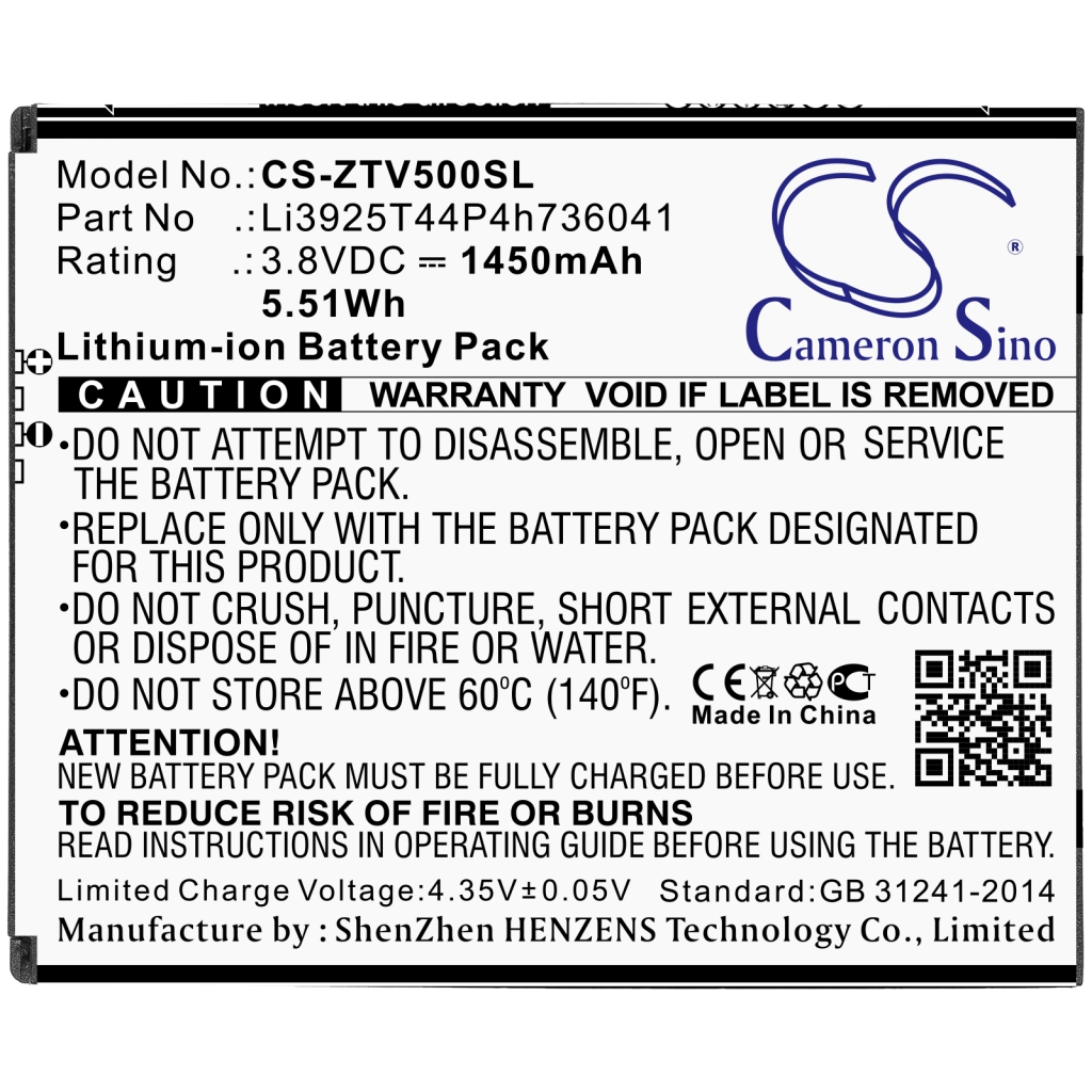 Batterie Sostituisce Li3925T44P4h736041