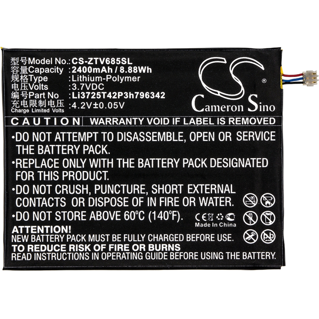 Batterie Sostituisce Li3725T42P3h796342