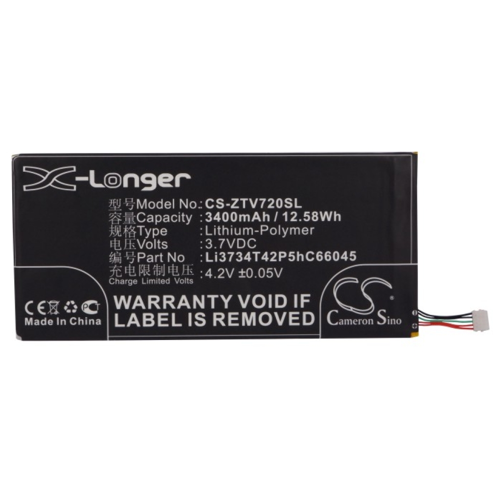 Batterie Sostituisce Li3734T42P5hC66045