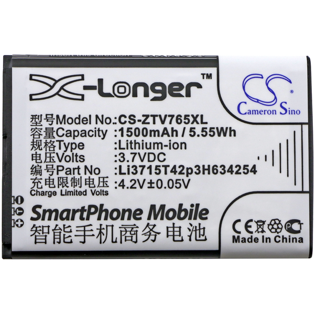 Sostituzione della batteria compatibile per ZTE LI3715T42P3H634254