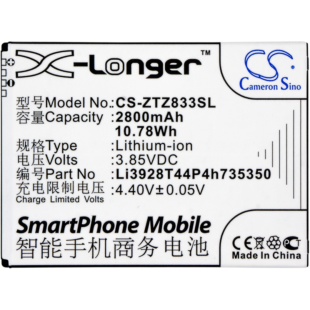 Batterie Sostituisce Li3928T44P4h735350