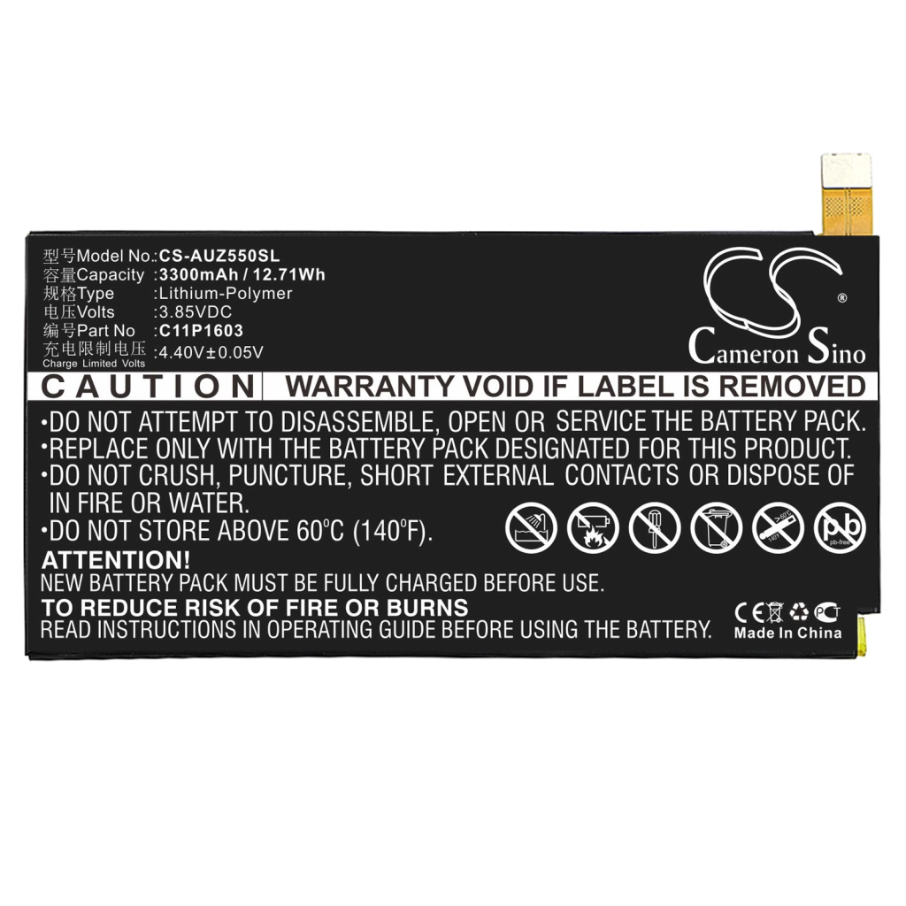 Sostituzione della batteria compatibile per Asus C11P1603,C11P1603 ( 1ICP4/59/115 )