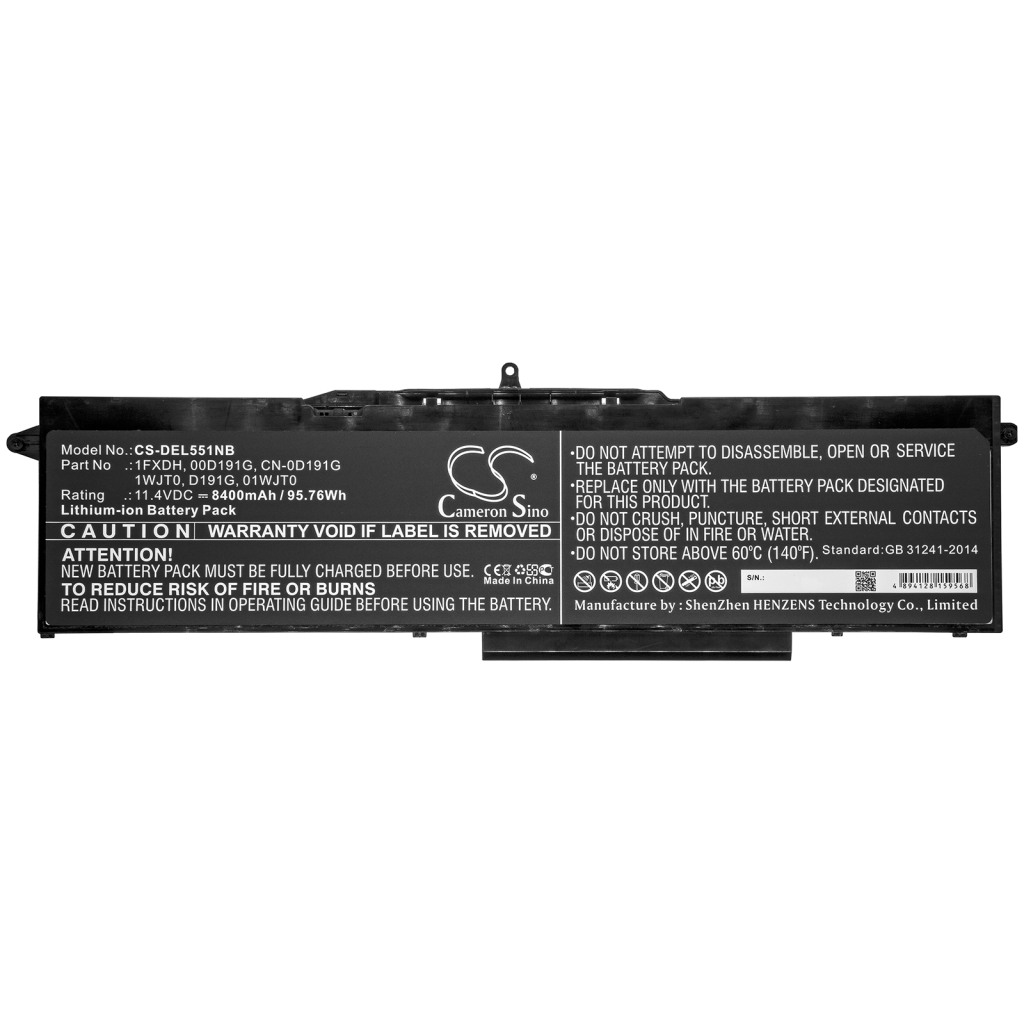 Batterie Sostituisce D191G