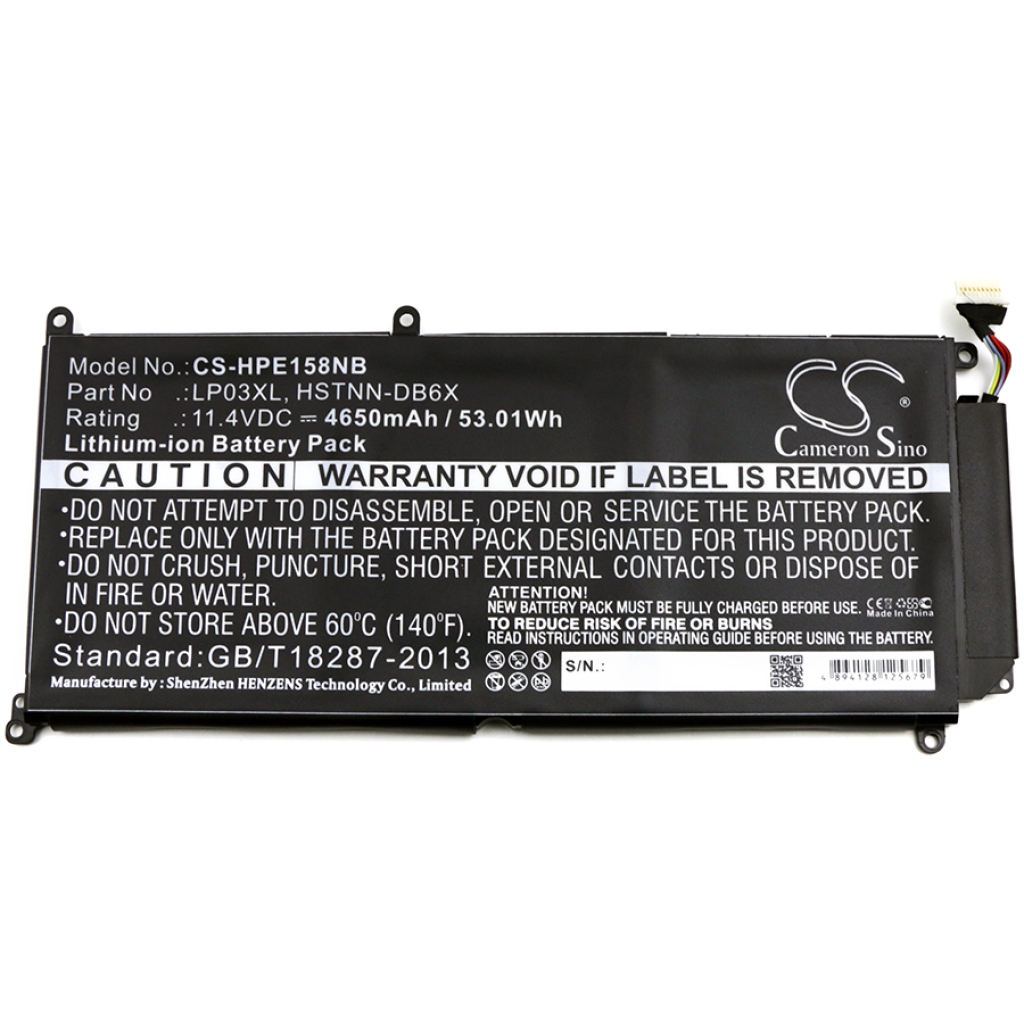 Batterie Sostituisce TPN-C122