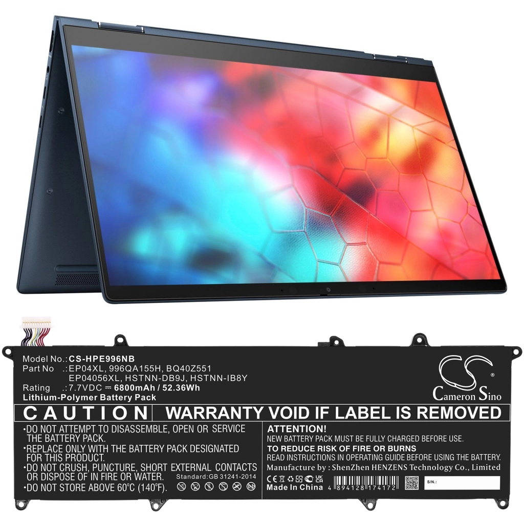 Batterie Sostituisce BQ40Z551