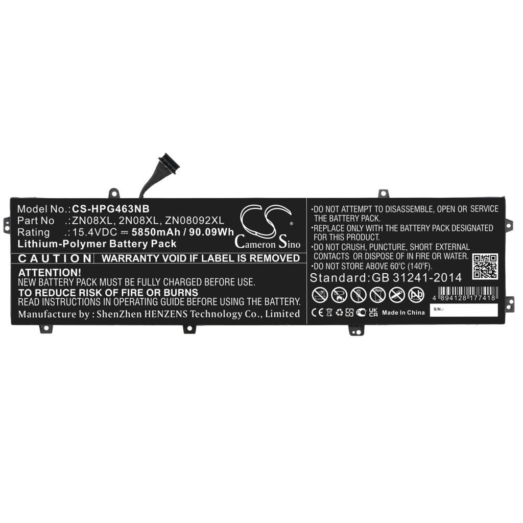 Batterie Sostituisce ZN08XL