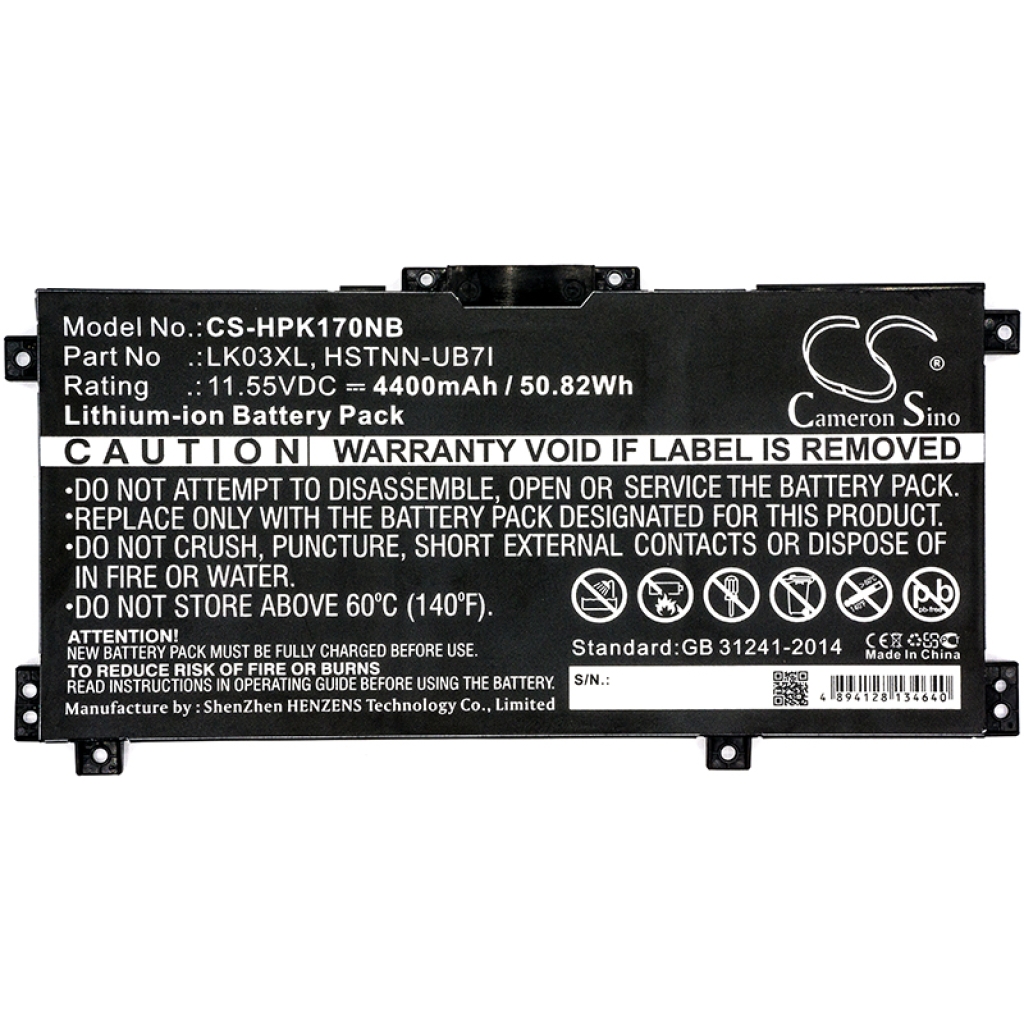 Batterie Sostituisce TPN-W127