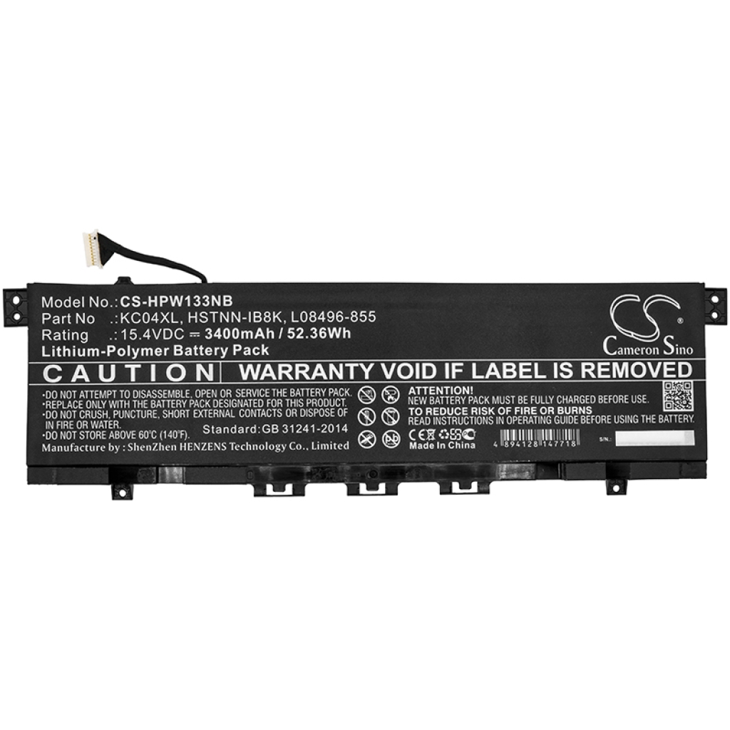 Batterie Sostituisce TPN-W133