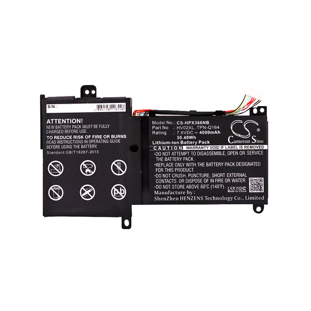 Batterie Sostituisce 796219-421