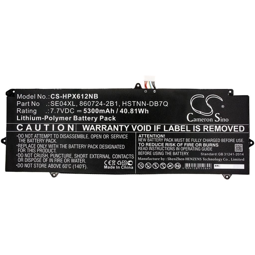 Batterie Sostituisce 860708-855