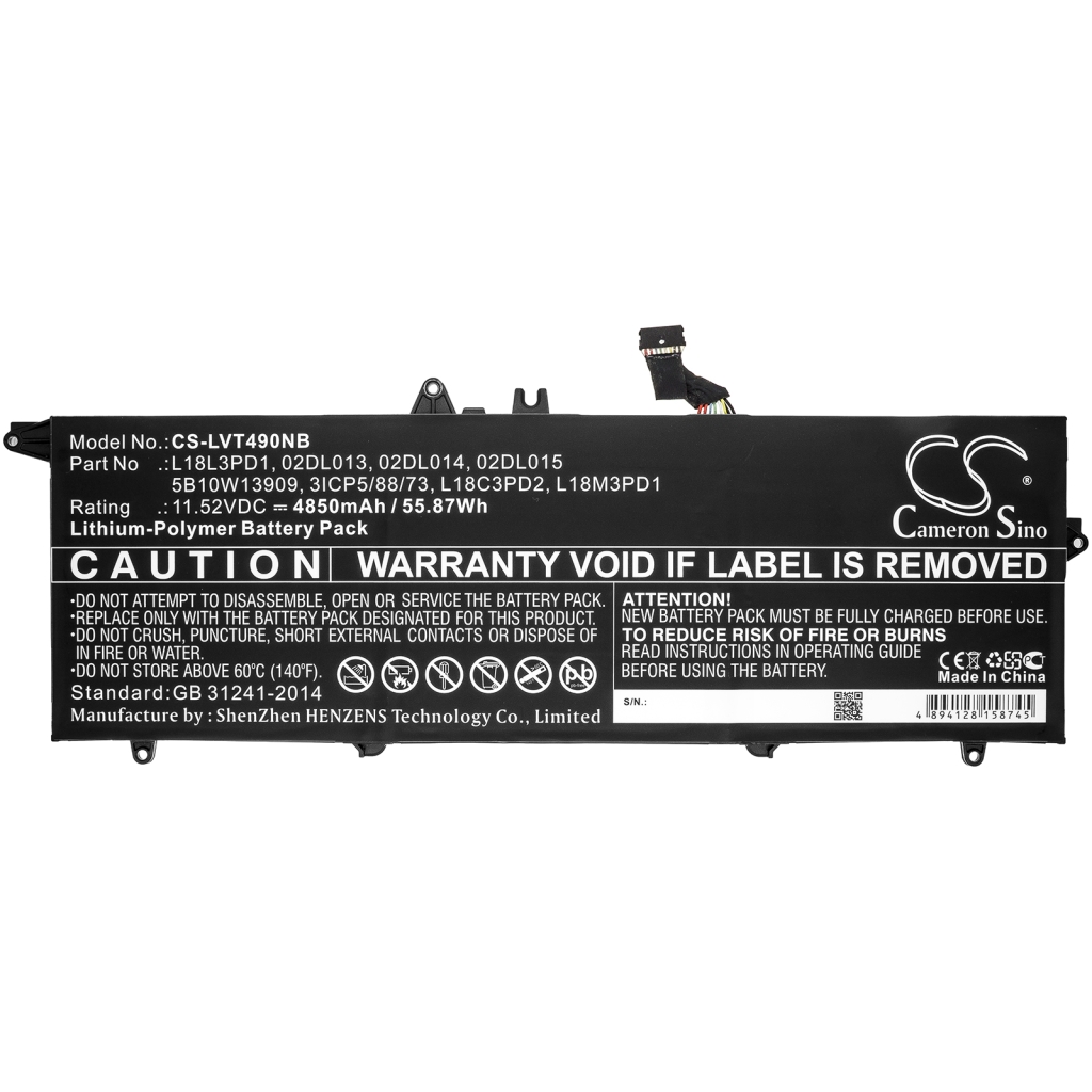 Batterie Sostituisce 5B10W13910