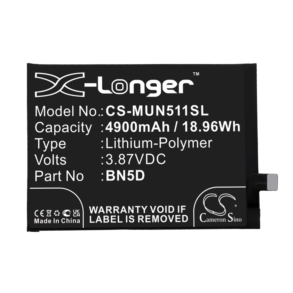 Batteria del telefono cellulare Xiaomi Redmi Note 11S 5G (CS-MUN511SL)