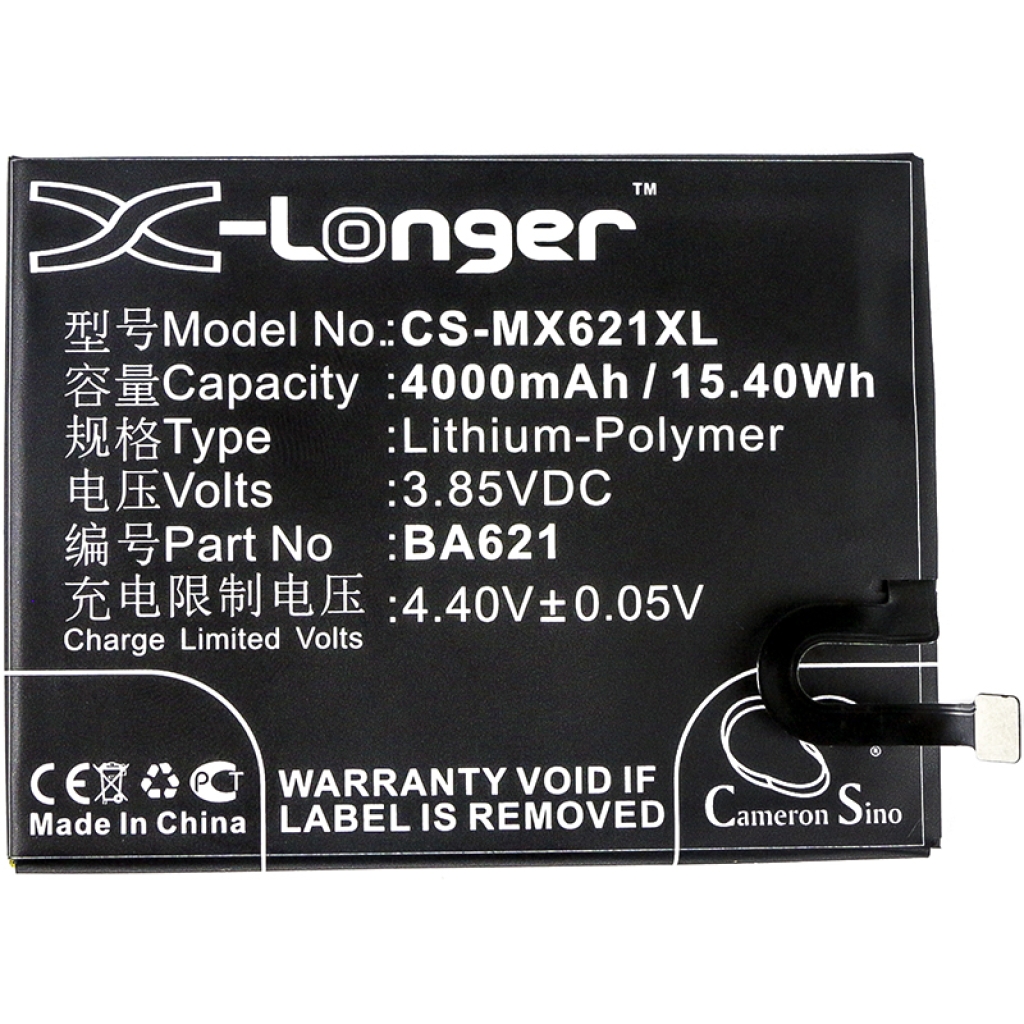 Batteria del telefono cellulare MeiZu M5 Note Dual SIM TD-LTE (CS-MX621XL)
