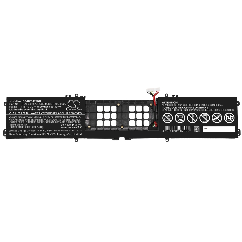 Batterie Sostituisce RZ09-0329