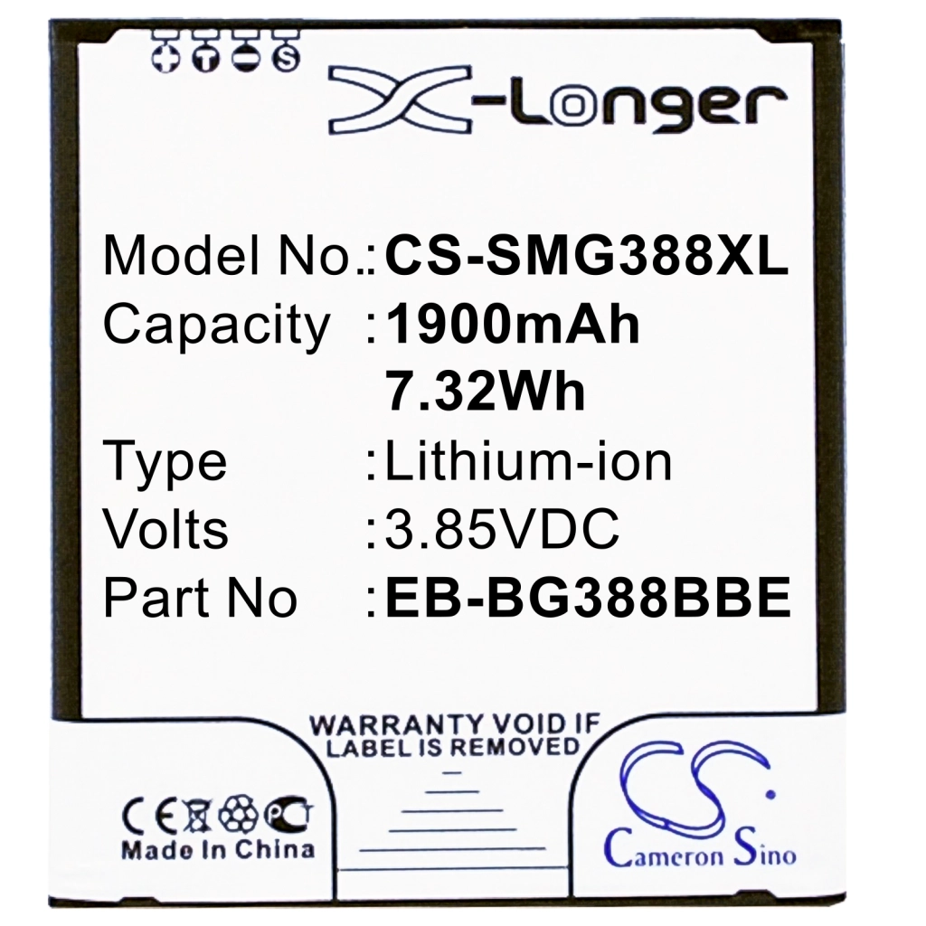 Batteria del telefono cellulare Samsung SM-G388D (CS-SMG388XL)