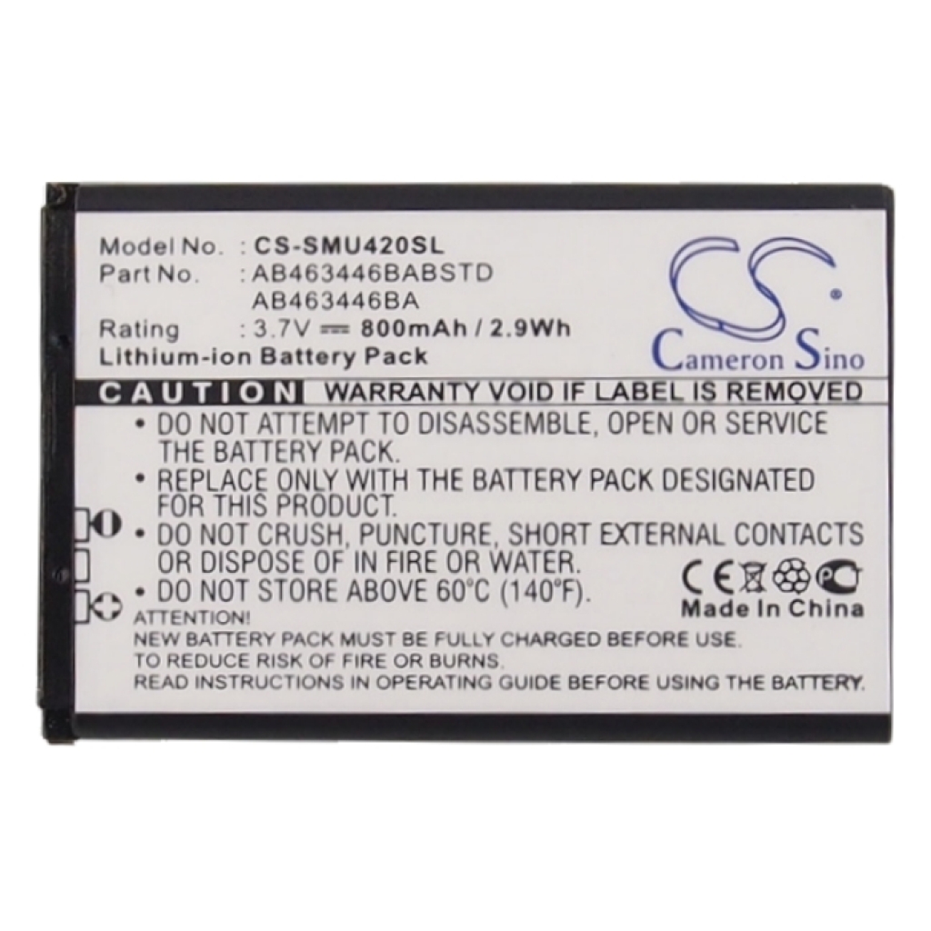Batteria del telefono cellulare Samsung Axle R311