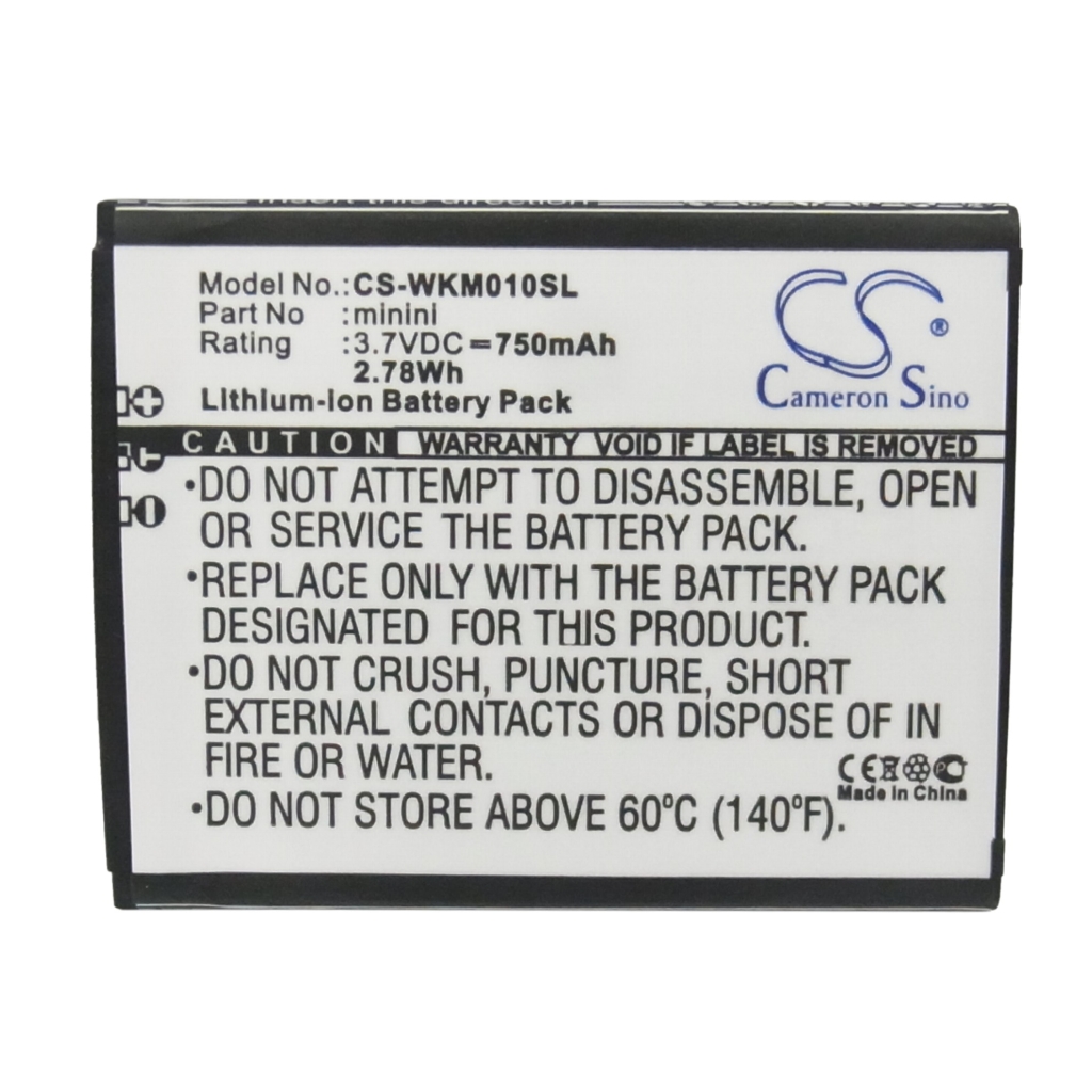 Sostituzione della batteria compatibile per Wiko C49390590L,C49390590T,MININI